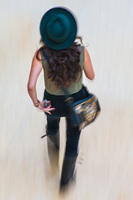 Woman in Hat and Boots, Grand Central Terminal, NYC, 2013