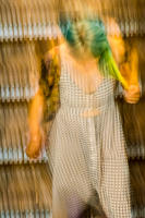 Woman with Green Hair, 14th St. Subway Station, NYC, 2015